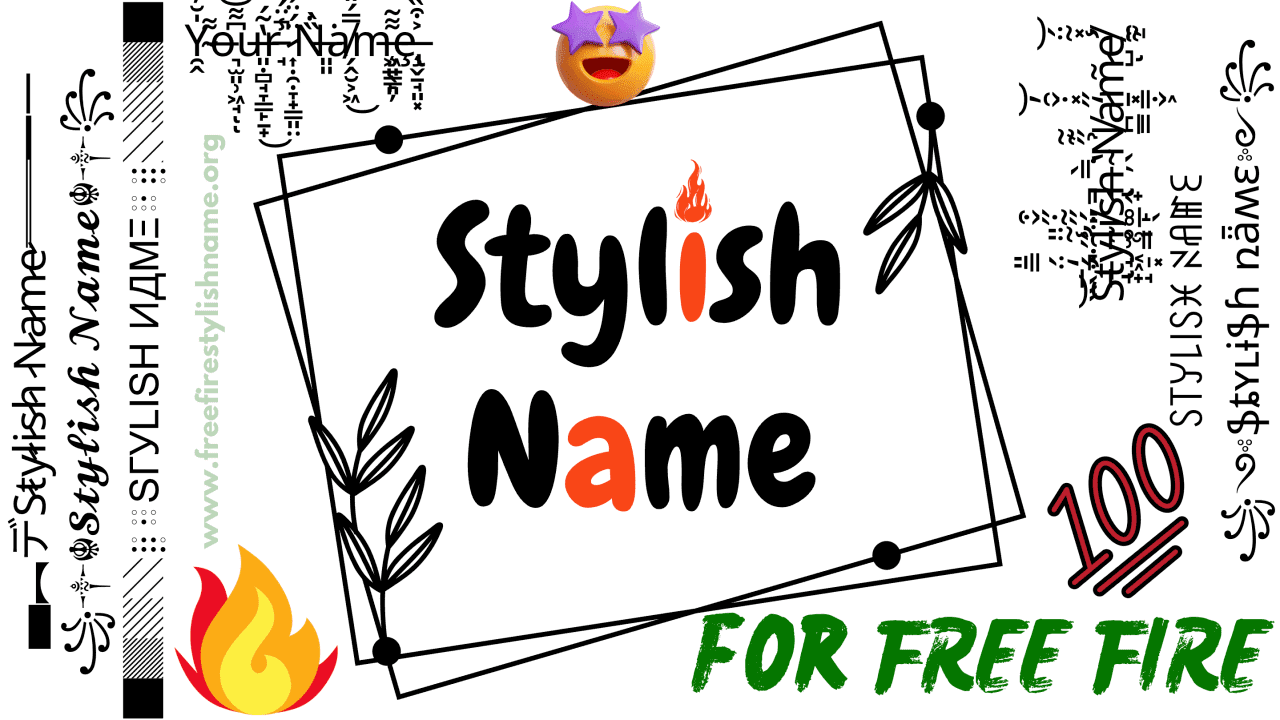 ⚡Stylish Name ➜😎🔥 (𝓝𝓲𝓬𝓴𝓝𝓪𝓶𝓮) Maker Free Fire 👌